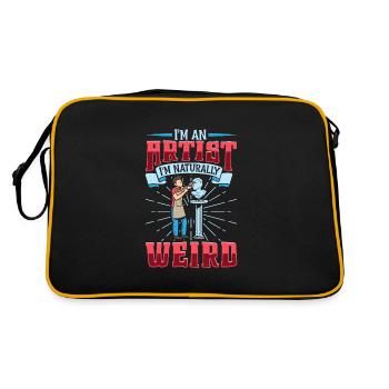 Artist Painting Painter Art Paint Art Teacher - Retro Bag - black/gold - Back