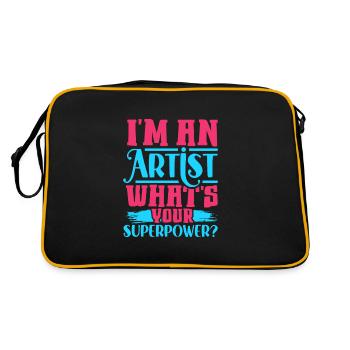 Artiste Peinture Peintre Art Couleur Art Professeur - Sac Retro - noir/or - Dos
