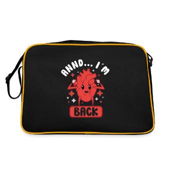 Heart Attack Open Heart Surgery Heart Surgery Gift - Retro Bag - black/gold - Back