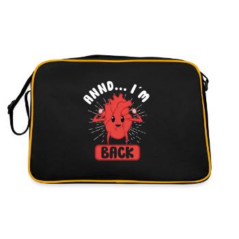 Heart Attack Open Heart Surgery Heart Surgery Gift - Retro Bag - black/gold - Back
