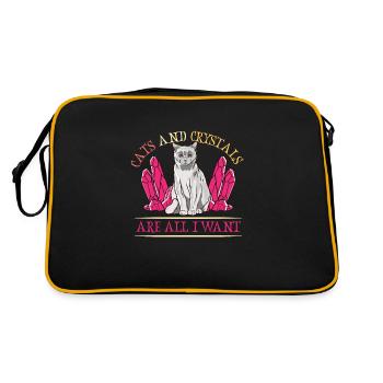 Crystal Healing Crystals and Stones - Retro Bag - black/gold - Back