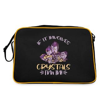 Crystal Healing Crystals and Stones - Retro Bag - black/gold - Back