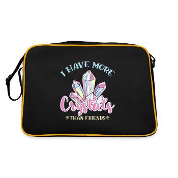 Crystal Healing Crystals and Stones - Retro Bag - black/gold - Back