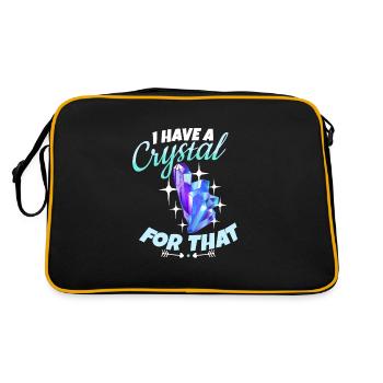 Crystal Healing Crystals and Stones - Retro Bag - black/gold - Back
