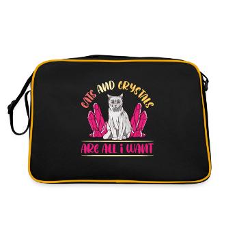 Crystal Healing Crystals and Stones - Retro Bag - black/gold - Back