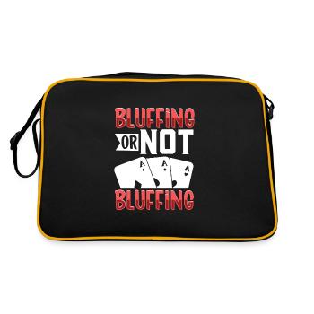 Poker Casino Joueur de poker Jeu de roulette - Sac Retro - noir/or - Dos