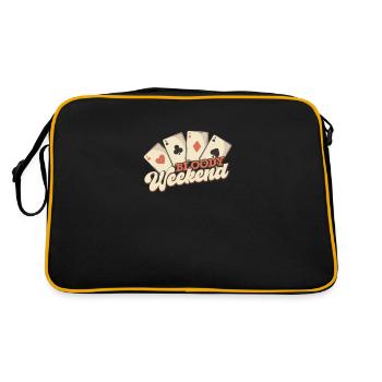 Poker Casino Joueur de poker Jeu de roulette - Sac Retro - noir/or - Dos