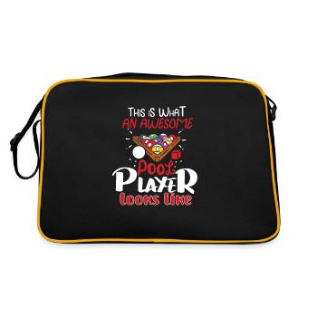 Pool Billiards Cue Sports Professional Pool Player - Retro Bag - black/gold - Back