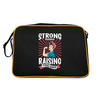 Feminism Women's Power Pro-choice Pro Abortion - Retro Bag - black/gold - Back