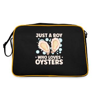 Oyster Lovers Funny Oyster Oyster Shucker - Retro Bag - black/gold - Back