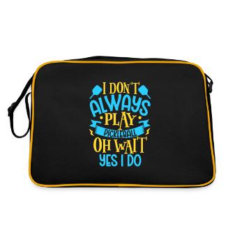 Pickleball Player Pickleball Paddle Pickleball - Retro Bag - black/gold - Back