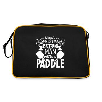 Pickleball Player Pickleball Paddle Pickleball - Retro Bag - black/gold - Back