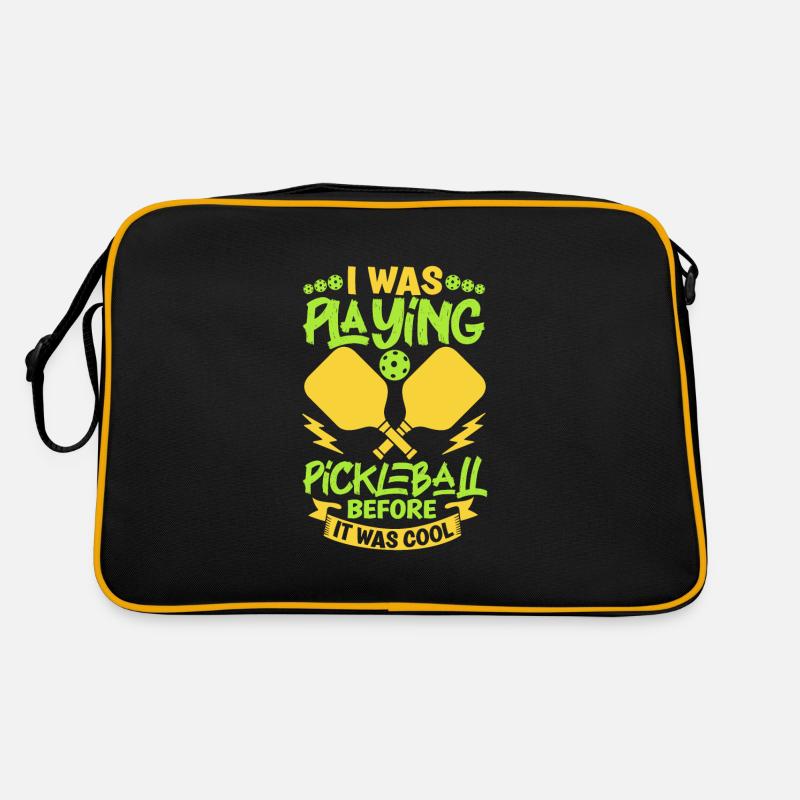 Pickleball Player Pickleball Paddle Pickleball Retro Tasche