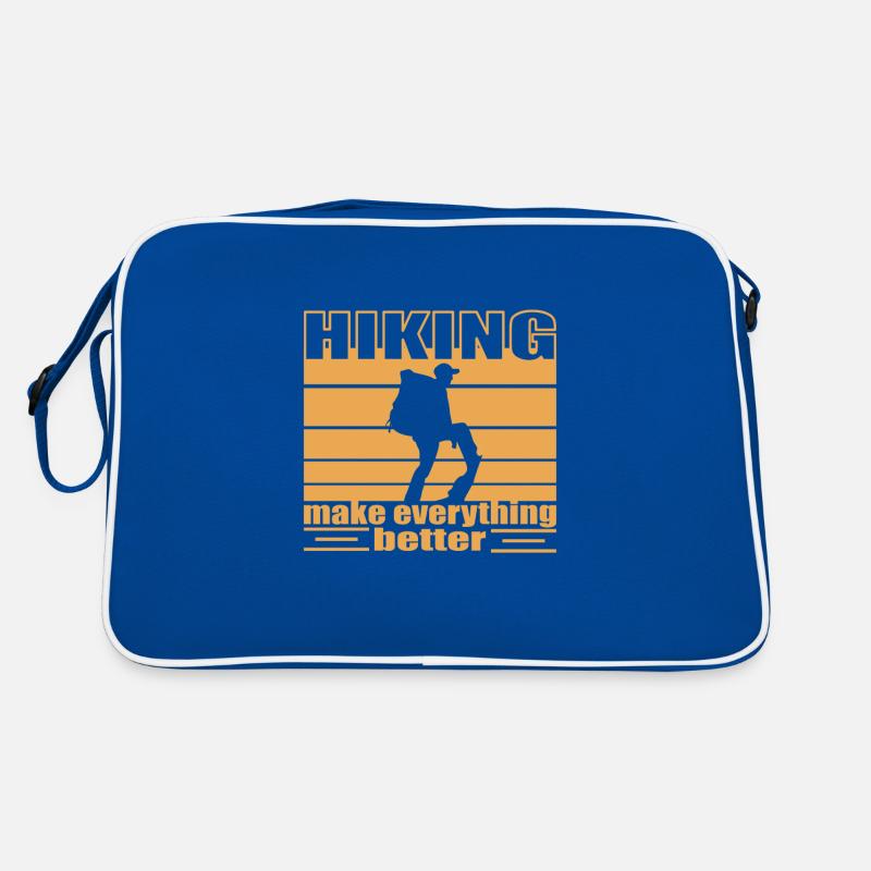 Hiking make everything better Trekking backbacking Retro Bag