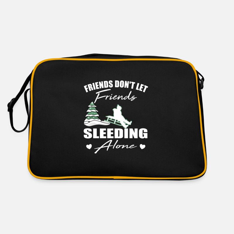 Les amis ne laissent pas les amis Sleeding Alone Sleed Sac Retro