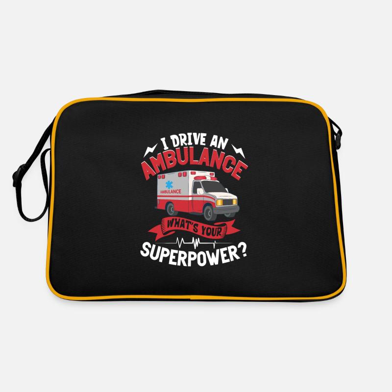 Paramedic First Responder Ambulance Driver Retro Bag