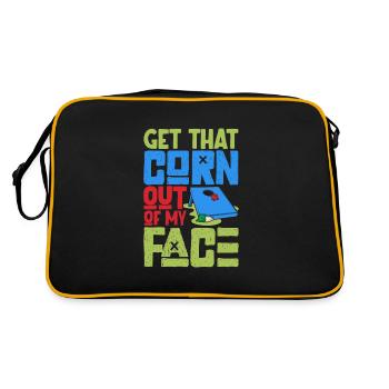Cornhole Throwing Cornhole player Cornhole lover - Retro Bag - black/gold - Back