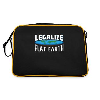 Théorie de la Terre plate Armée de la Terre plate Terre - Sac Retro - noir/or - Dos