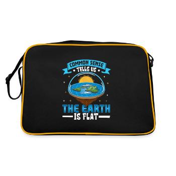 Théorie de la Terre plate Armée de la Terre plate Terre - Sac Retro - noir/or - Dos