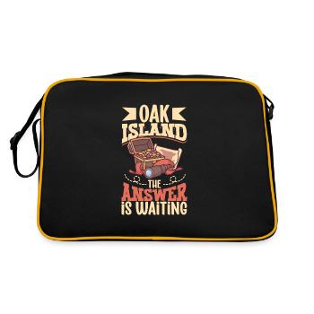 Oak Island / Treasure Hunting Oak Island Mystery - Retro Bag - black/gold - Back
