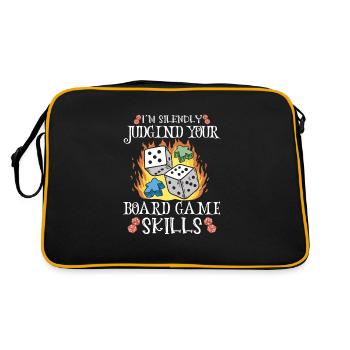 Wine Board Games Chess Board Game Player Gambling - Retro Bag - black/gold - Back
