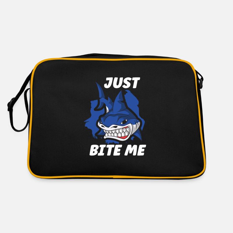 Shark Ocean Predator Scuba Diver Scuba Diving Retro Bag