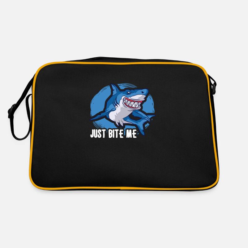 Shark Ocean Predator Scuba Diver Scuba Diving Retro Bag