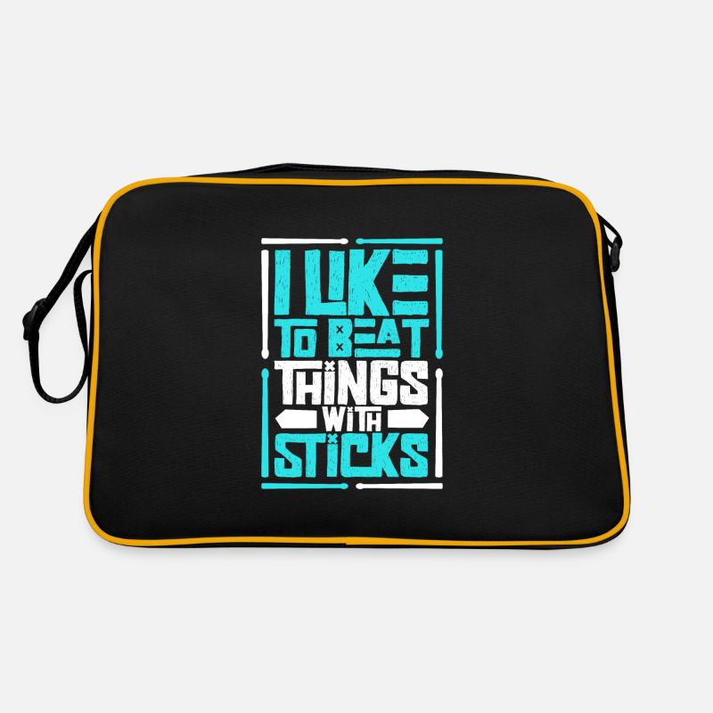 Drummer Drums Music Drum Set Drumming Retro Bag