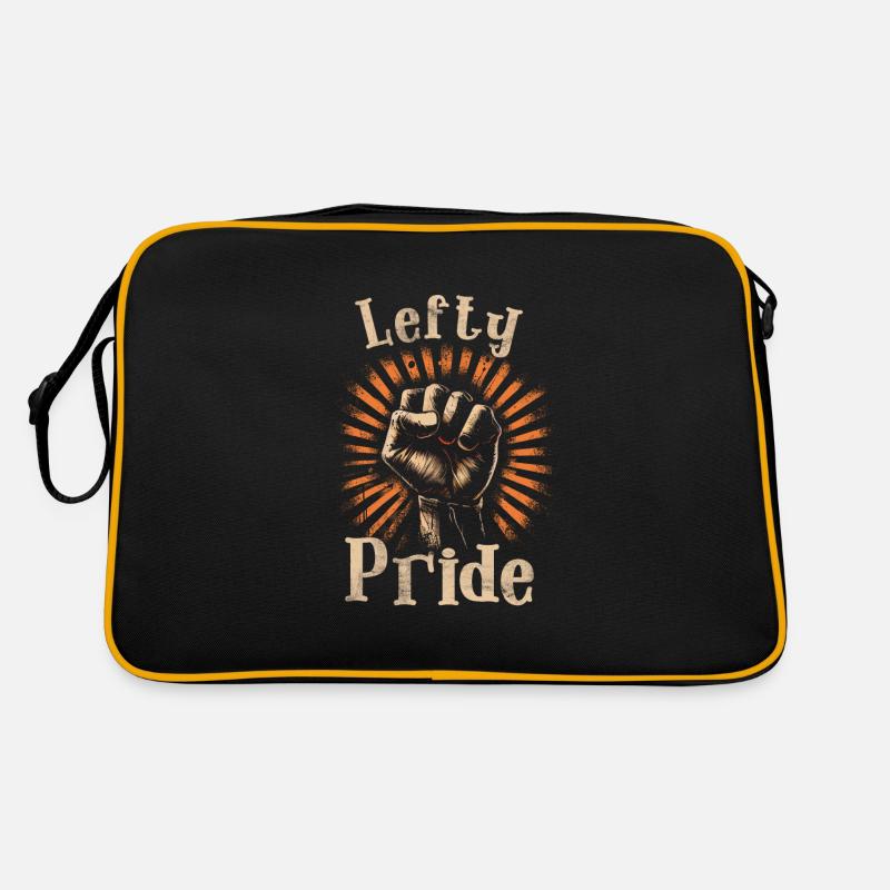 Left Handed Lefty Left-Hander Leftie Buddy Retro Bag