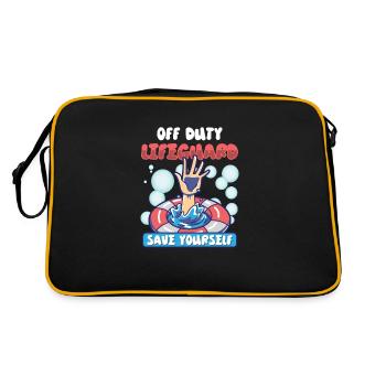Swimmers Scuba Diving Pool Water Sports - Retro Bag - black/gold - Back