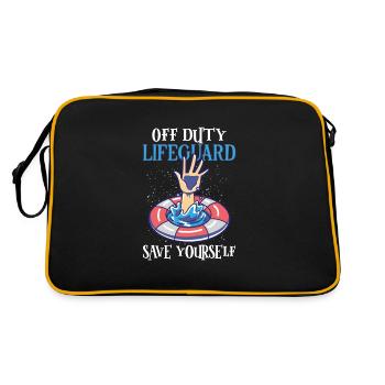 Swimmers Scuba Diving Pool Water Sports - Retro Bag - black/gold - Back