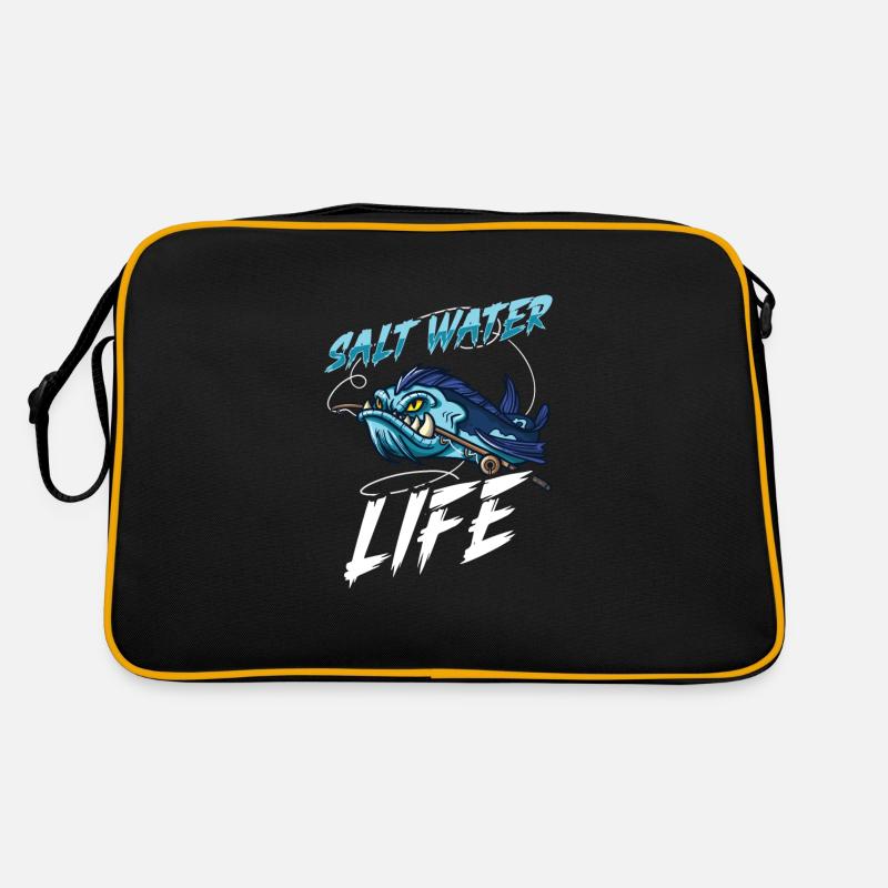 Pêche en eau salée Pêcheur Perche Canne à pêche Bobbe Sac Retro