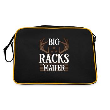 Deer Hunting Deer Hunters Hunting Season Buck Hunting - Retro Bag - black/gold - Back