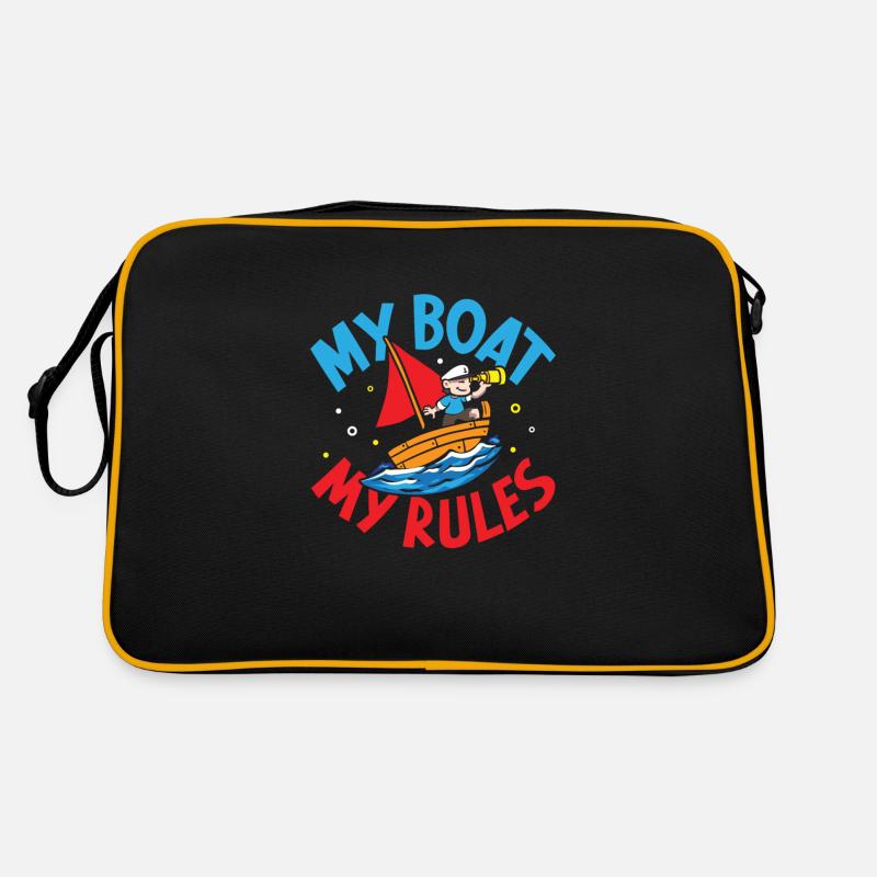 Boating Dad Boat Captain Pontoon Sailor Cruising Retro Bag