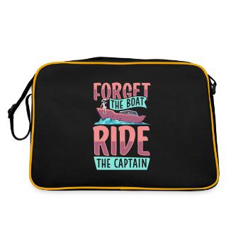 Bateau papa Capitaine Pontoon Sailor Croisière - Sac Retro - noir/or - Dos