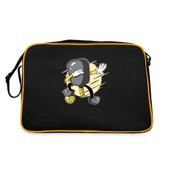Pickleball Player Pickleball Paddle Pickleball - Retro Bag - black/gold - Back