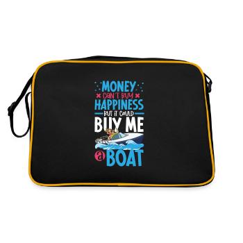Bateau papa Capitaine Pontoon Sailor Croisière - Sac Retro - noir/or - Dos