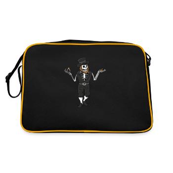 Gothic Leprechaun Pisces Leprechaun Leprechaun mem - Retro Bag - black/gold - Back
