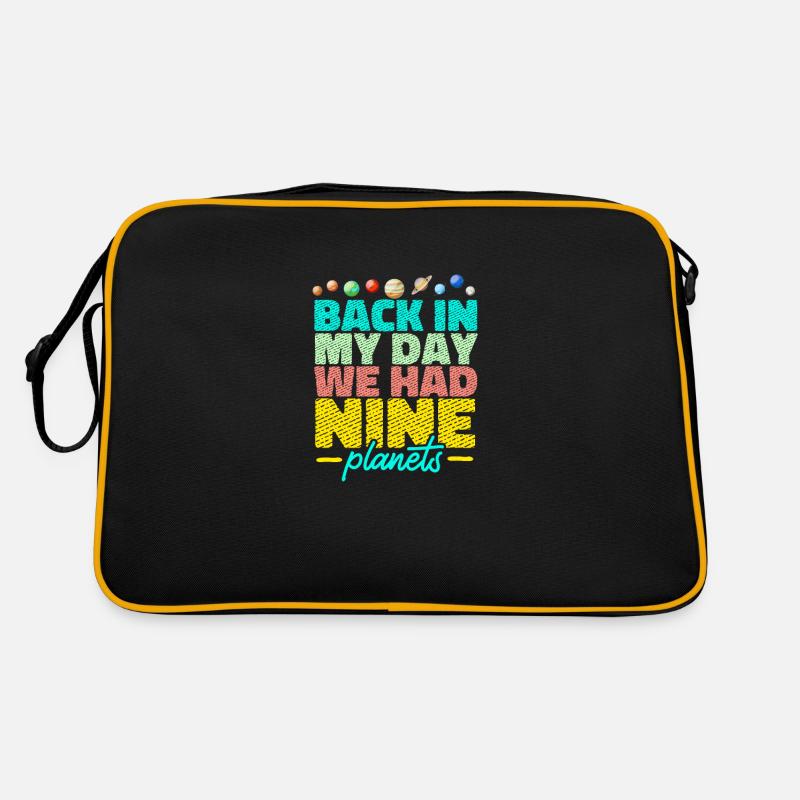 In my time, we had nine solar planets Retro Bag