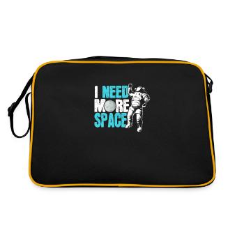 Solar System I need more space astronaut - Retro Bag - black/gold - Back