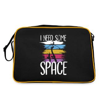 Solar System I Need Some Space Astronaut - Retro Bag - black/gold - Back