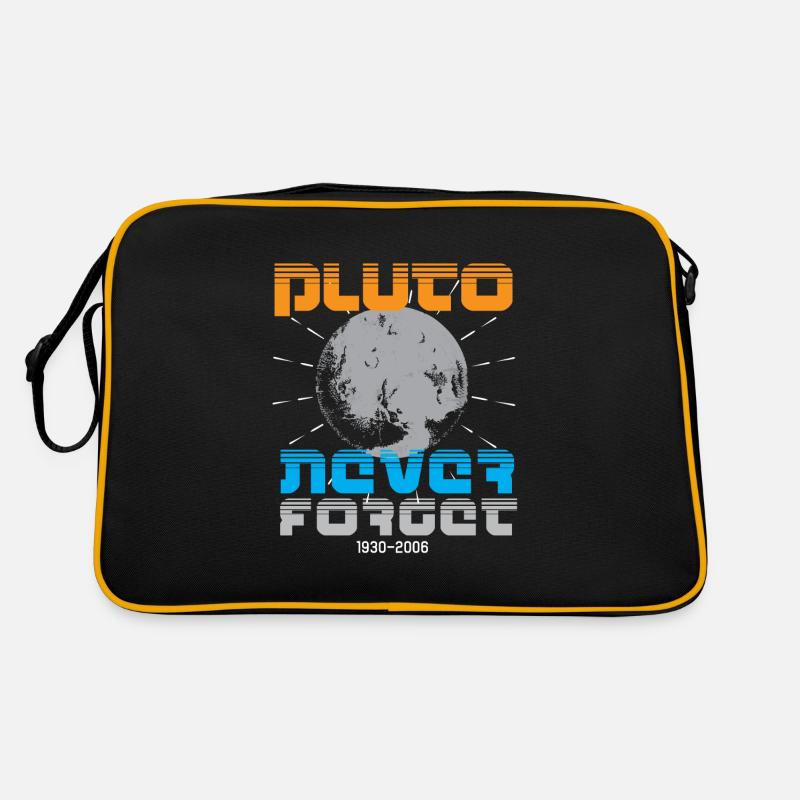 Sonnensystem Pluto Vergiss Niemals 30-06 Retro Tasche