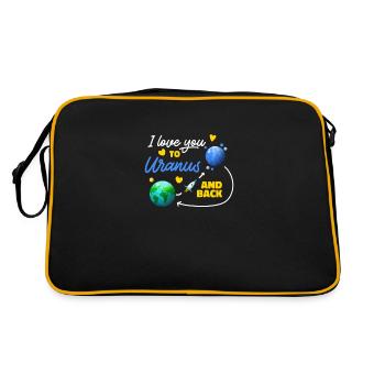 Je t’aime à Uranus et de retour à Uranus - Sac Retro - noir/or - Dos