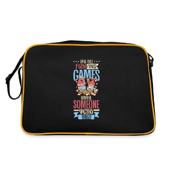 Jeu de cartes de bingo Grand-mère Joueur de bingo Cartes de bingo - Sac Retro - noir/or - Dos