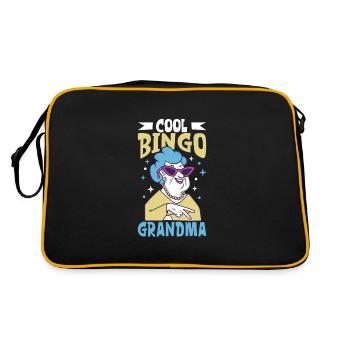 Jeu de cartes de bingo Grand-mère Joueur de bingo Cartes de bingo - Sac Retro - noir/or - Dos