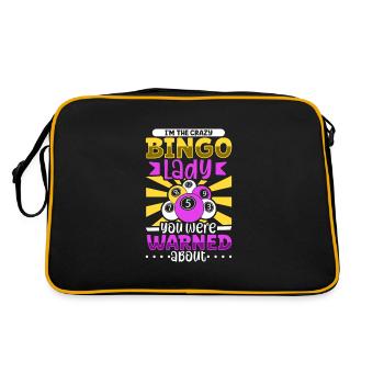 Jeu de cartes de bingo Grand-mère Joueur de bingo Cartes de bingo - Sac Retro - noir/or - Dos