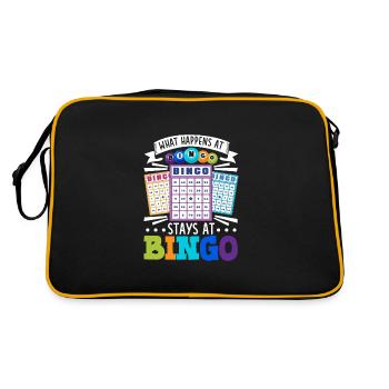 Jeu de cartes de bingo Grand-mère Joueur de bingo Cartes de bingo - Sac Retro - noir/or - Dos