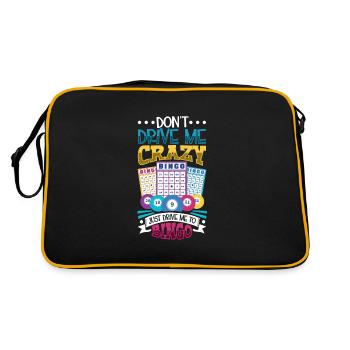 Jeu de cartes de bingo Grand-mère Joueur de bingo Cartes de bingo - Sac Retro - noir/or - Dos