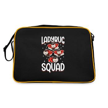 Ladybug Ladybug Entomology Insects - Retro Bag - black/gold - Back