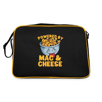 MAC AND CHEESE GIFT: powered by mac & cheese - Retro Bag - black/gold - Back